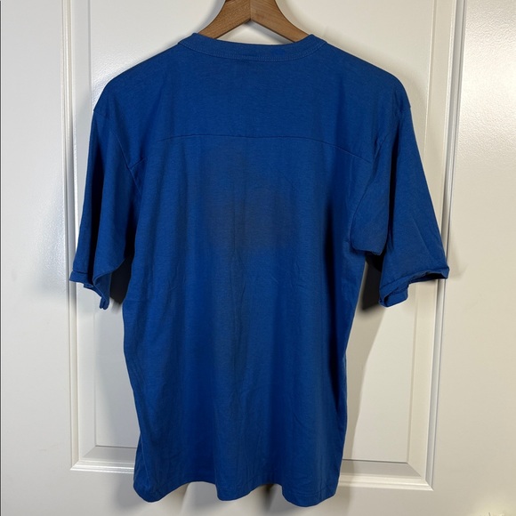 ARTEX Vintage Snoopy Rams Blue Graphic Short Sleeve Tee Shirt 1971 size XL - Picture 3 of 10